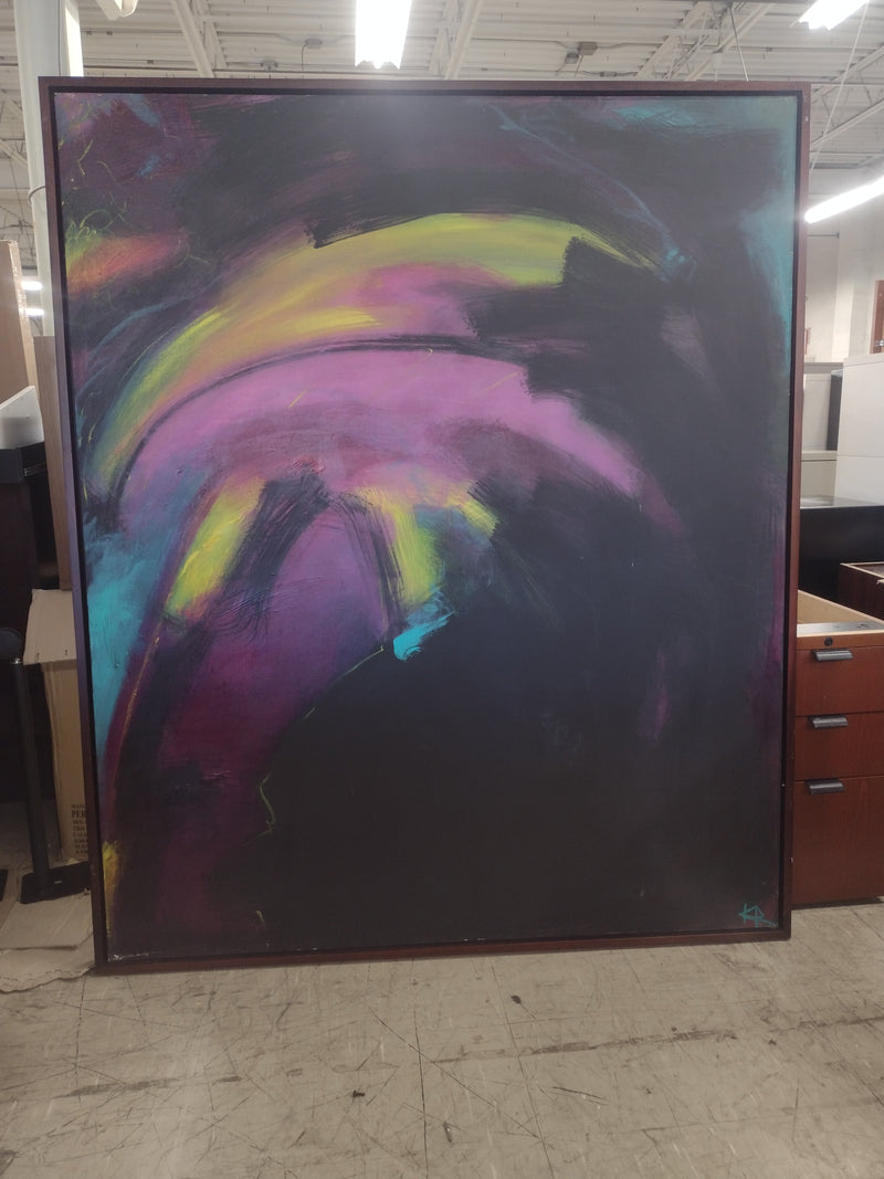 Original Karen Green Recor on Canvas Painting: 74" x 62"