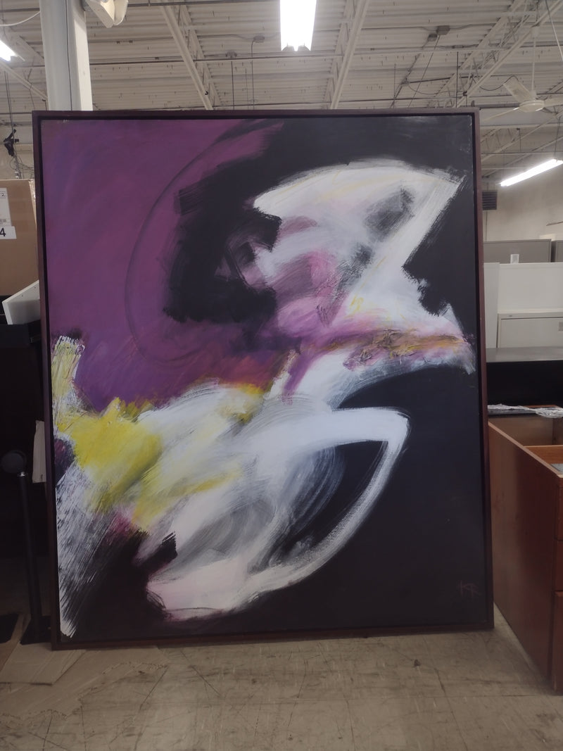 Original Karen Green Recor on Canvas Painting (#2): 74" x 62"