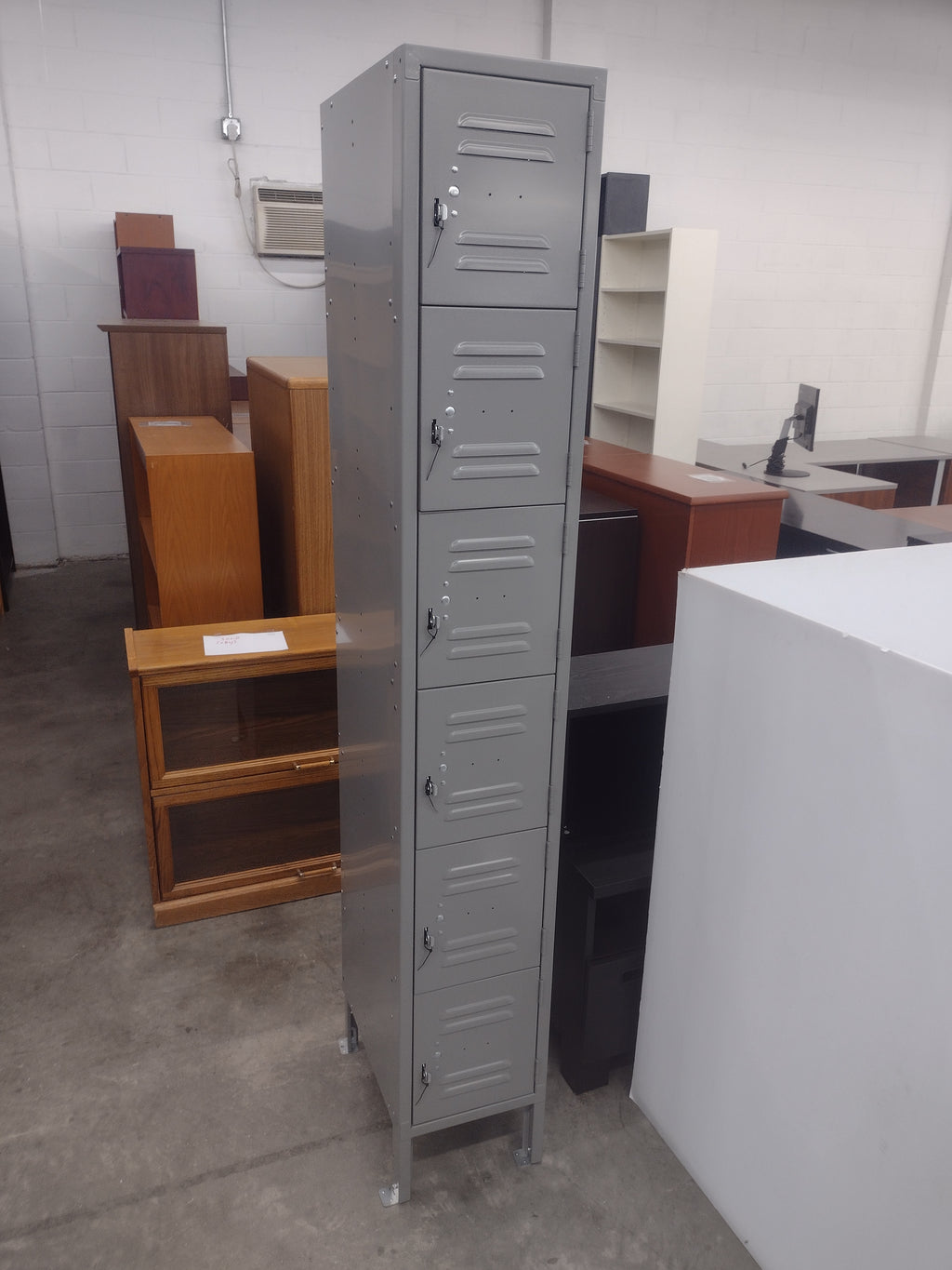 6 ft. tall Uline six tier locker - 12"(W) x 18"(D) -**NEW**