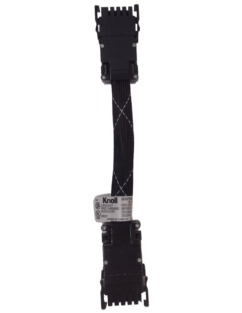 Knoll 12" DE1-8PCNPM Power Connector/jumper (module-to-module) for Cubicles
