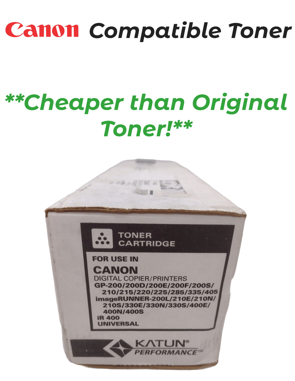 Katun Performance 022529 Black Toner Cartridge for Canon Copiers/Printers - NEW