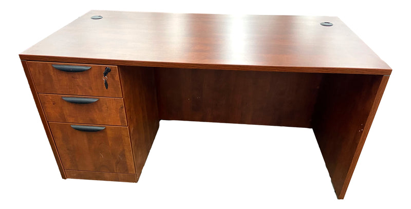 OfficeSource 60" x 30" Desk in Cherry
