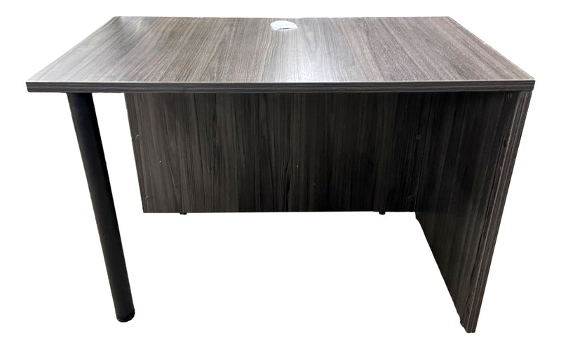 OfficeSource Small Desk Shell- Open End w/Post Leg