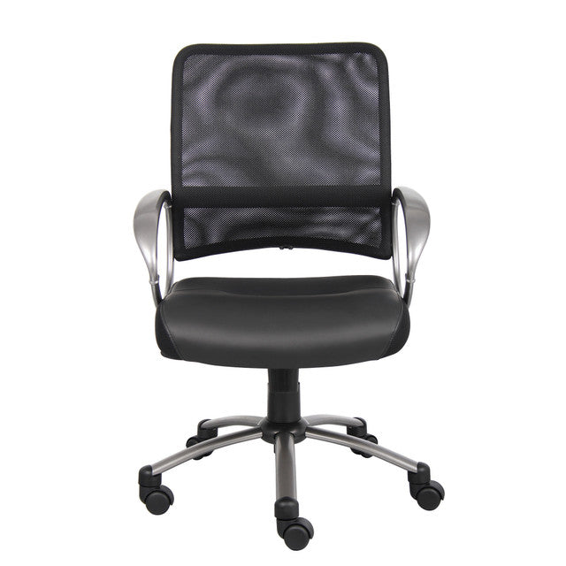 OfficeSource Solace Mesh Back Task Chair w/ Leather Seat