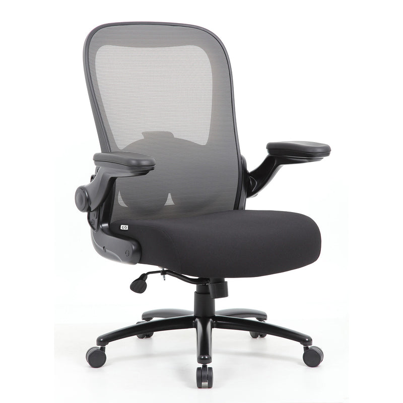OfficeSource | Ryde | Big & Tall, High Back, Mesh Task Chair with Flip Arm