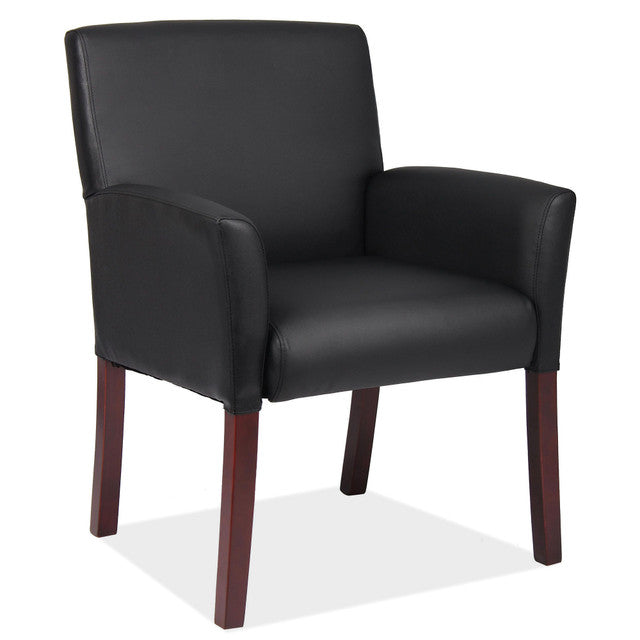OfficeSource Bowery Collection Guest Chair & Barrel Back Arm Chair