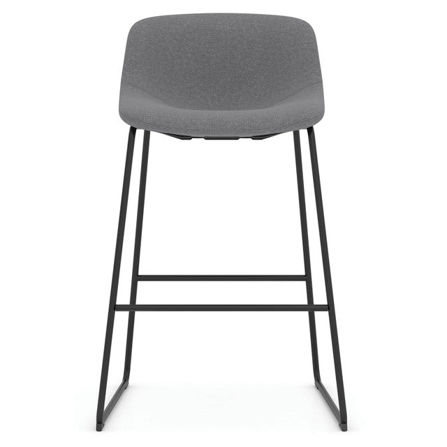 OfficeSource Willow Collection Café Height Bistro Stool w/Black Steel Base
