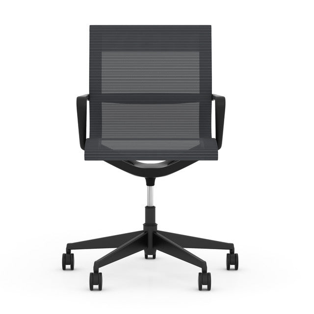 OfficeSource Franklin Mesh Swivel Chair w/ Black Frame & Base