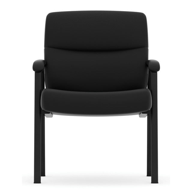 OfficeSource Ebony Collection Guest Chair w/Black Frame