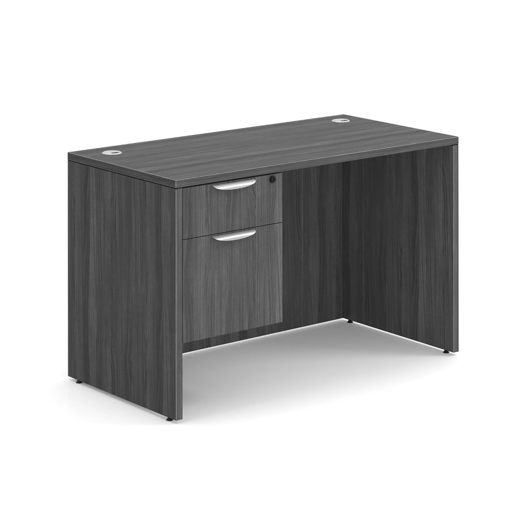 24x48 Desk with 2 Drawers in 8 Finishes with Optional Keyboard Tray or Center Drawer