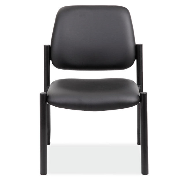 OfficeSource Big & Tall Armless Guest Chair w/Black Frame- 400 LBS Weight Capacity