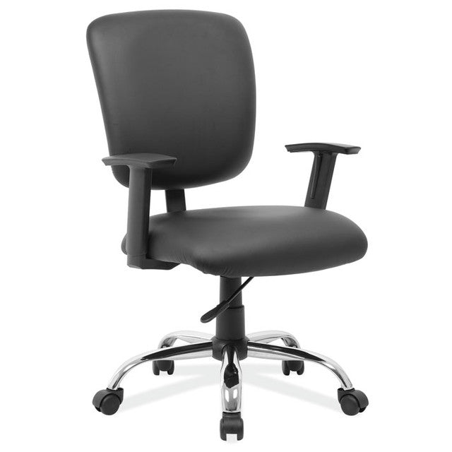 OfficeSource Task Force Mid Back Task Chair & Stool w/Chrome Base