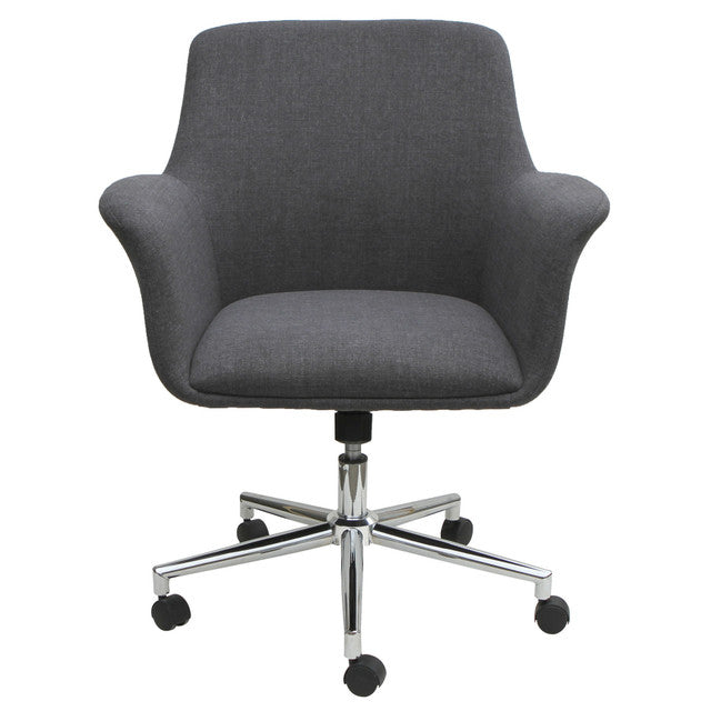 OfficeSource Bolster Collection Mid Back Swivel Chair w/5 Star Chrome Base