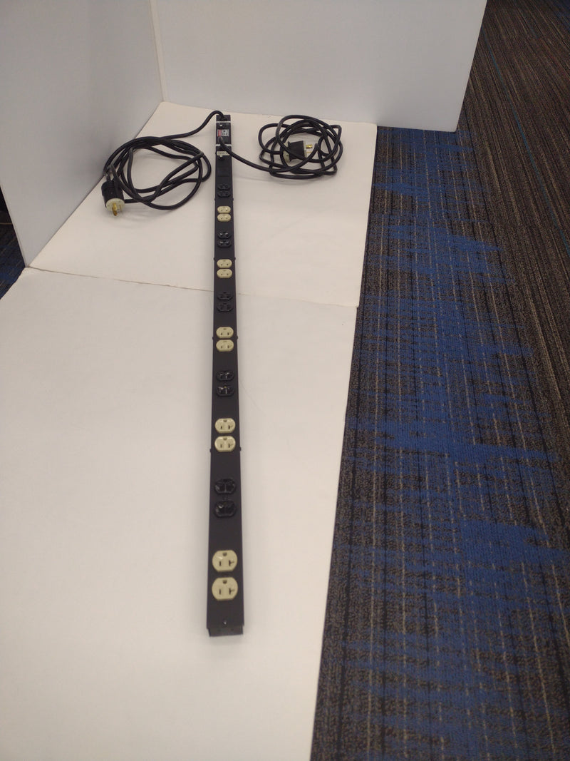 Panduit CMRPSVD20 20A 120V Dual-Circuit Vertical 66" Power Strip