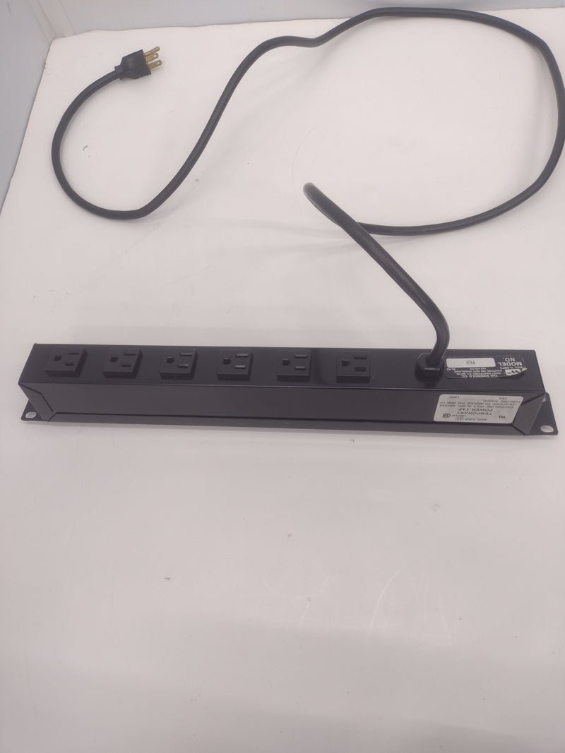 Wiremold R3 Power Tap for Server Racks 15A 120V 60Hz 6ft Power Cord