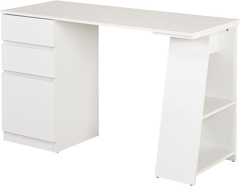 Simple Living Como Modern Writing Desk - White 49.5"x20"
