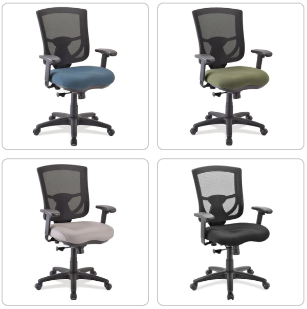 OfficeSource CoolMesh PRO Ergonomic Task Chair with a Dozen Fabric Options