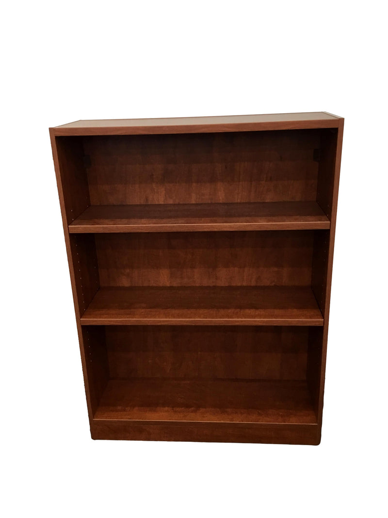 Candex Cherry Bookcase With 3 Adjustable Shelves - 12"(D) x 36"(W) x 48"(H)