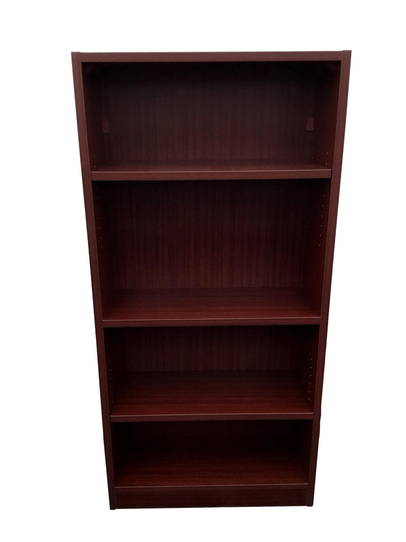 Candex - Mahogany 4 Adjustable Shelves Bookcase - 30"(W) x 61"(H) x 12"(D)