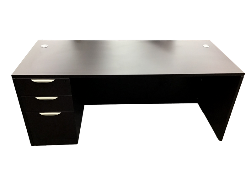 Office Source Laminate Espresso Desk 30" x 71"