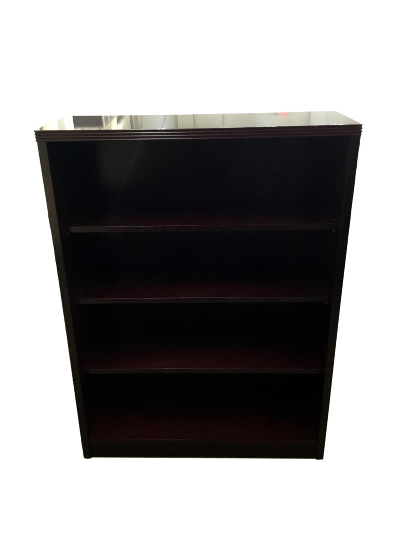 Rudnick Mahogany Veneer Bookcase 3 Shelf - 36.0"(W) x 13.0"(D) x 48.5"(H)