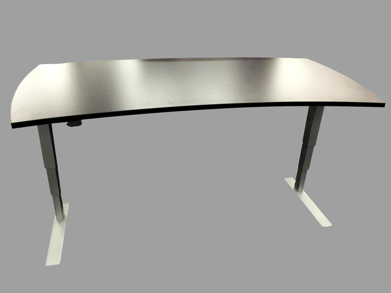 New - Electric Sit-Stand Desk, Home Office Grade, With Crescent Top - 36"D x 71"W