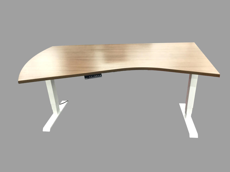 New - Deluxe Commercial Quality Sit to Stand Desk - Modern Vector Top - 42" x 66" in Several Finishes