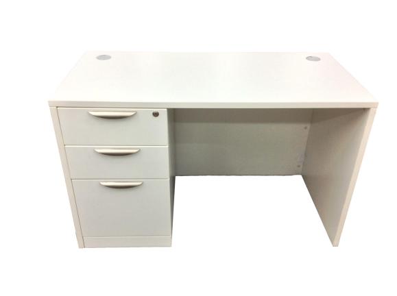 NEW - Small OfficeSource Desk in 8 Finishes with Choice of Drawers - 24" x 47"