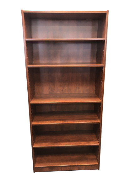 Candex 6-Shelf Rum Cherry Bookcase
