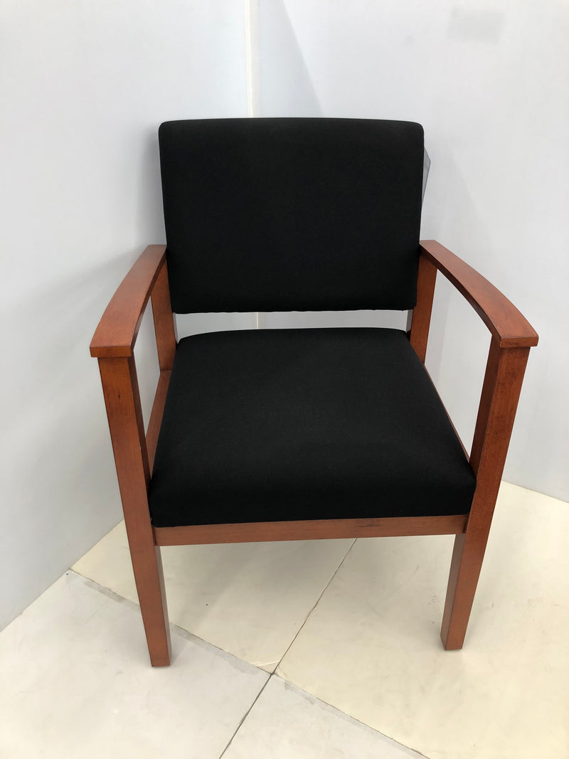 Designer Guest Chair Chelsea Collection In Black Fabric