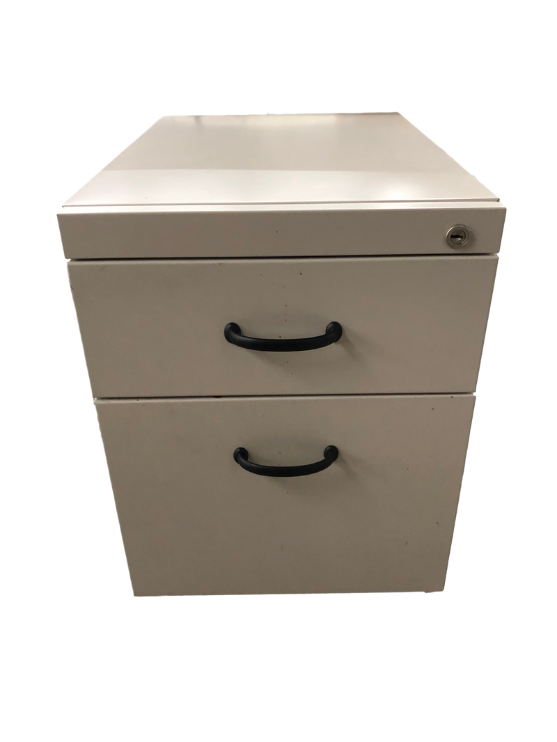 Metal Mobile 2 Drawer Pedestal