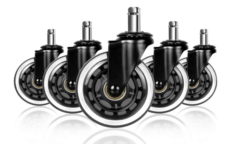 3" Rollerblade Style, Heavy Duty, Office Chair Casters
