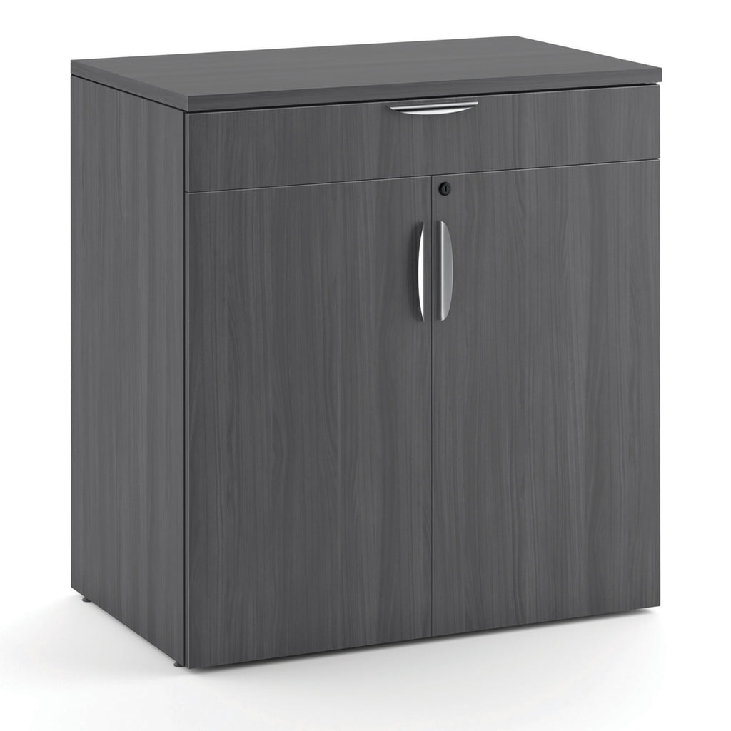 Office Source 2-Door Buffet Credenza with Top Drawer & Doors in 8 Finishes