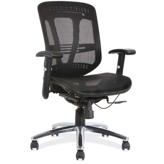 Office Source Engage Collection Mesh, Mid Back Task Chair with Chrome Frame