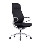 OfficeSource Veneto Executive High Back Chair w/Polished Aluminum Frame