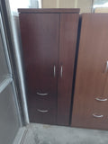 Pre-owned Kimball Cherry Veneer Wardrobe/File Unit