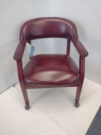 OfficeSource Lancaster Collection Traditional Black or Oxblood Executive Guest Chairs