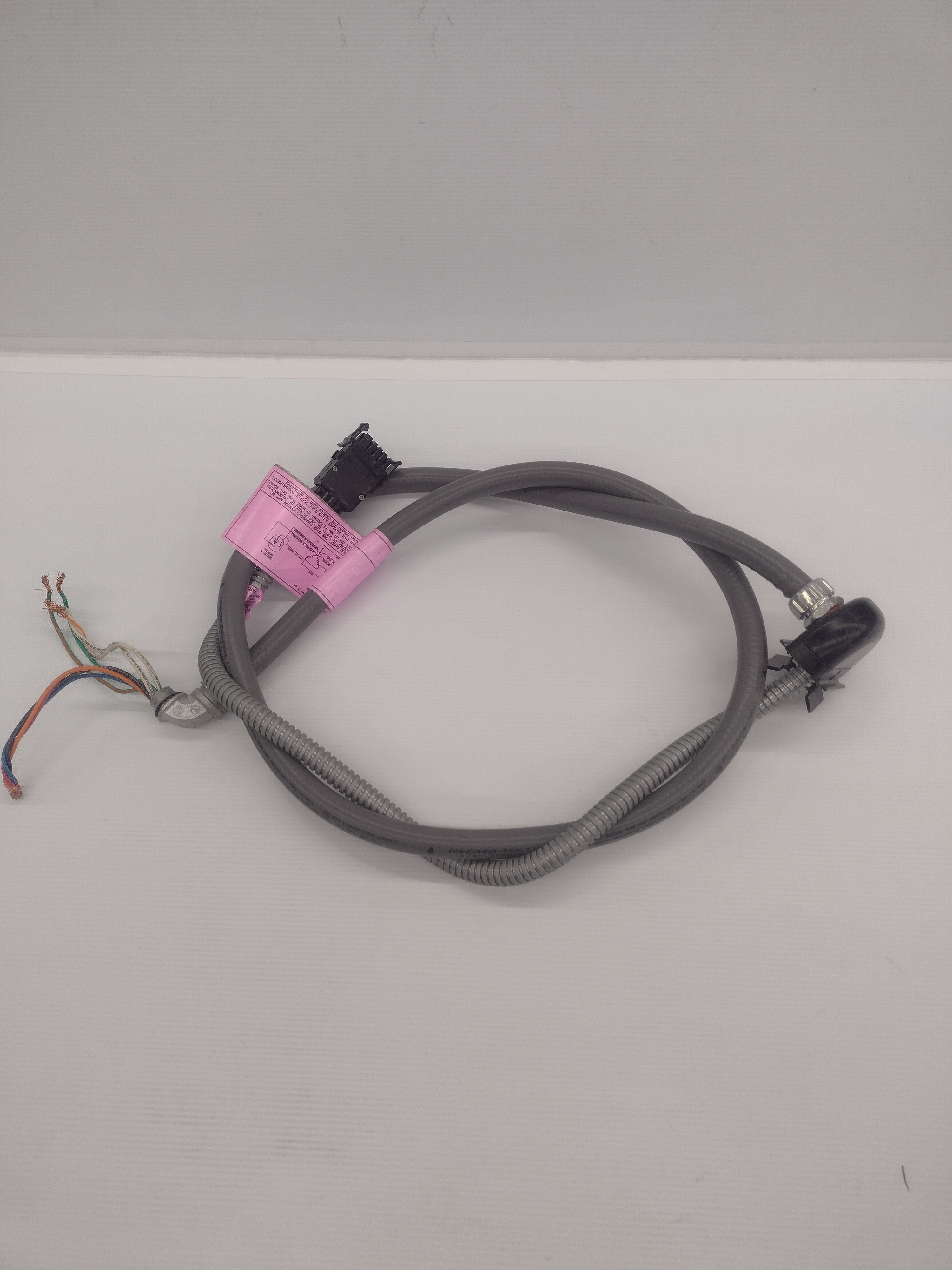 72" Power Base Entry/Feed/Whip for Boulevard Office Furnishing Cubicle Panels