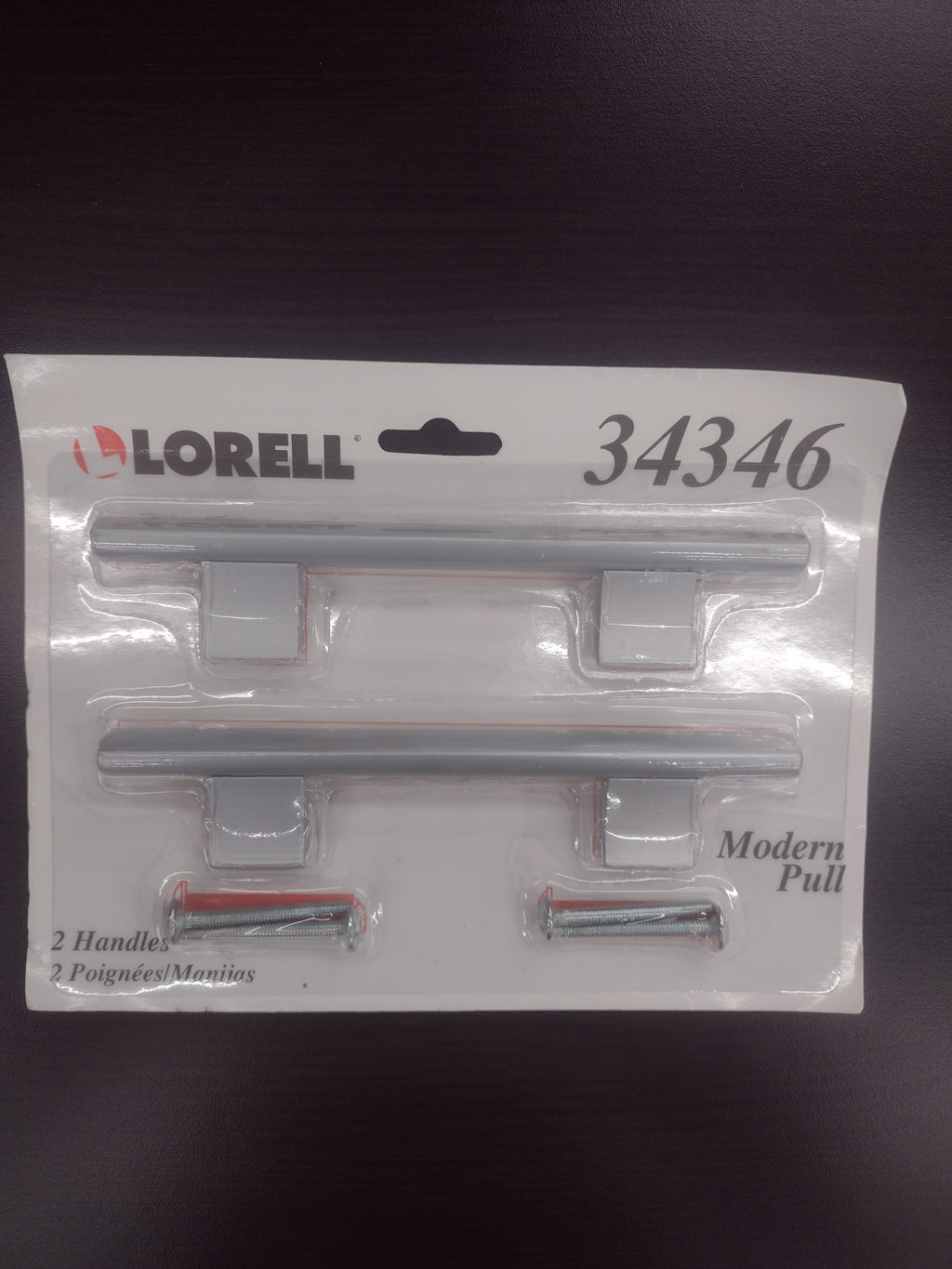 Lorell 6" 34346 Laminate Drawer Modern Cabinet Pull Handles - 2 per pack - NEW!