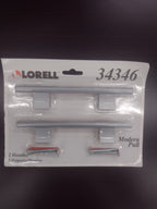 Lorell 6" 34346 Laminate Drawer Modern Cabinet Pull Handles - 2 per pack - NEW!