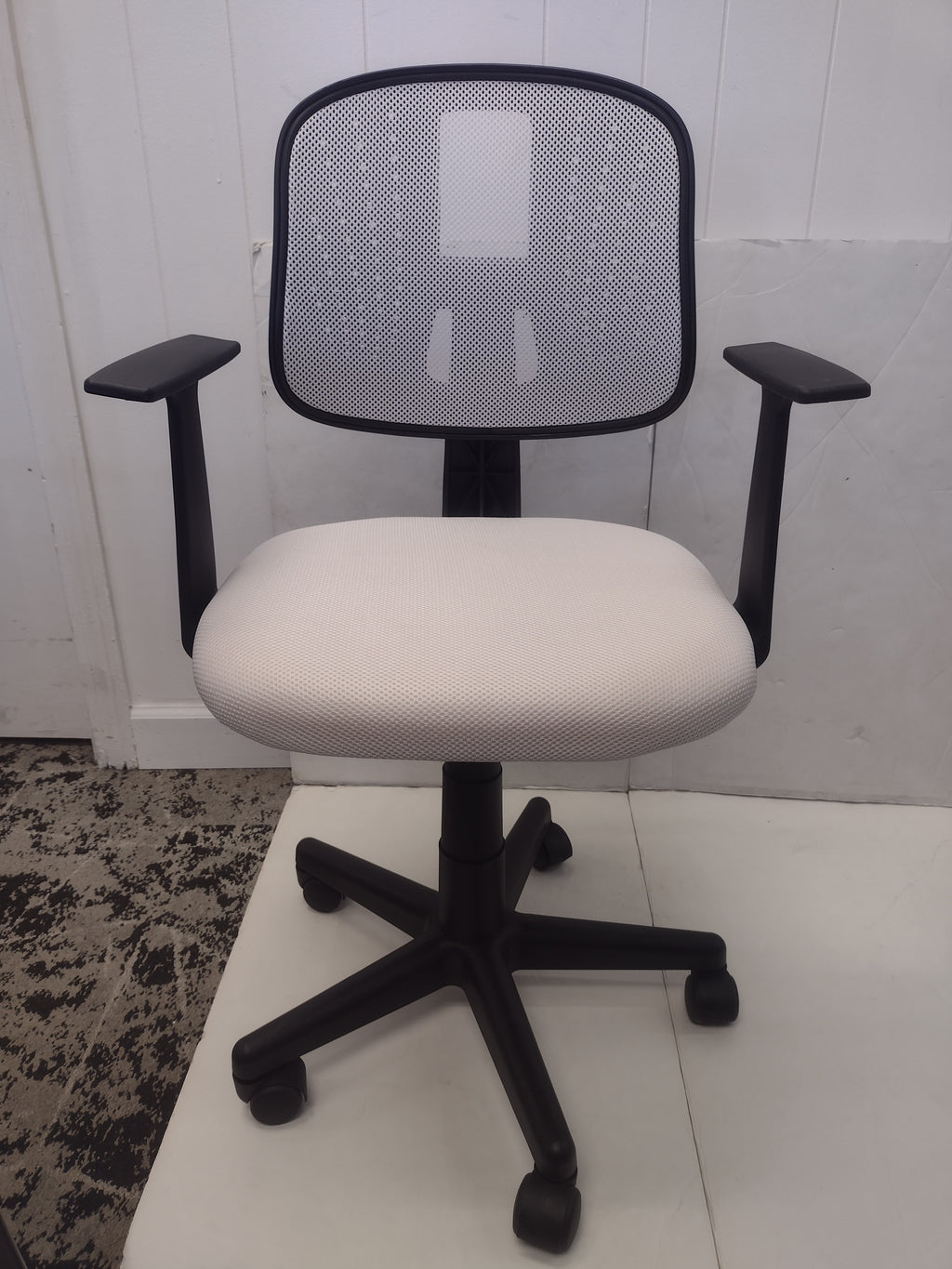 NEW - Mid-Back White Mesh Swivel Task Office Chair for Young Students