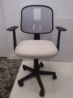 NEW - Mid-Back White Mesh Swivel Task Office Chair for Young Students