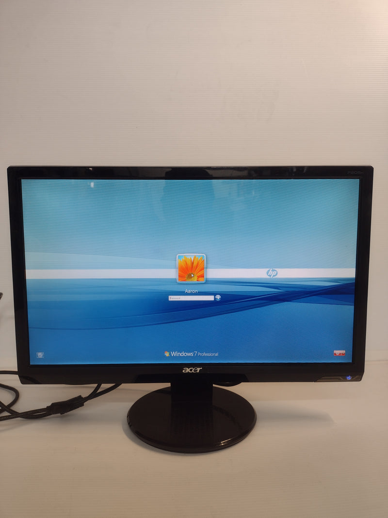 Acer, Pre-Owned 20" Monitor P205H Cbmd 1600 x 900 Widescreen