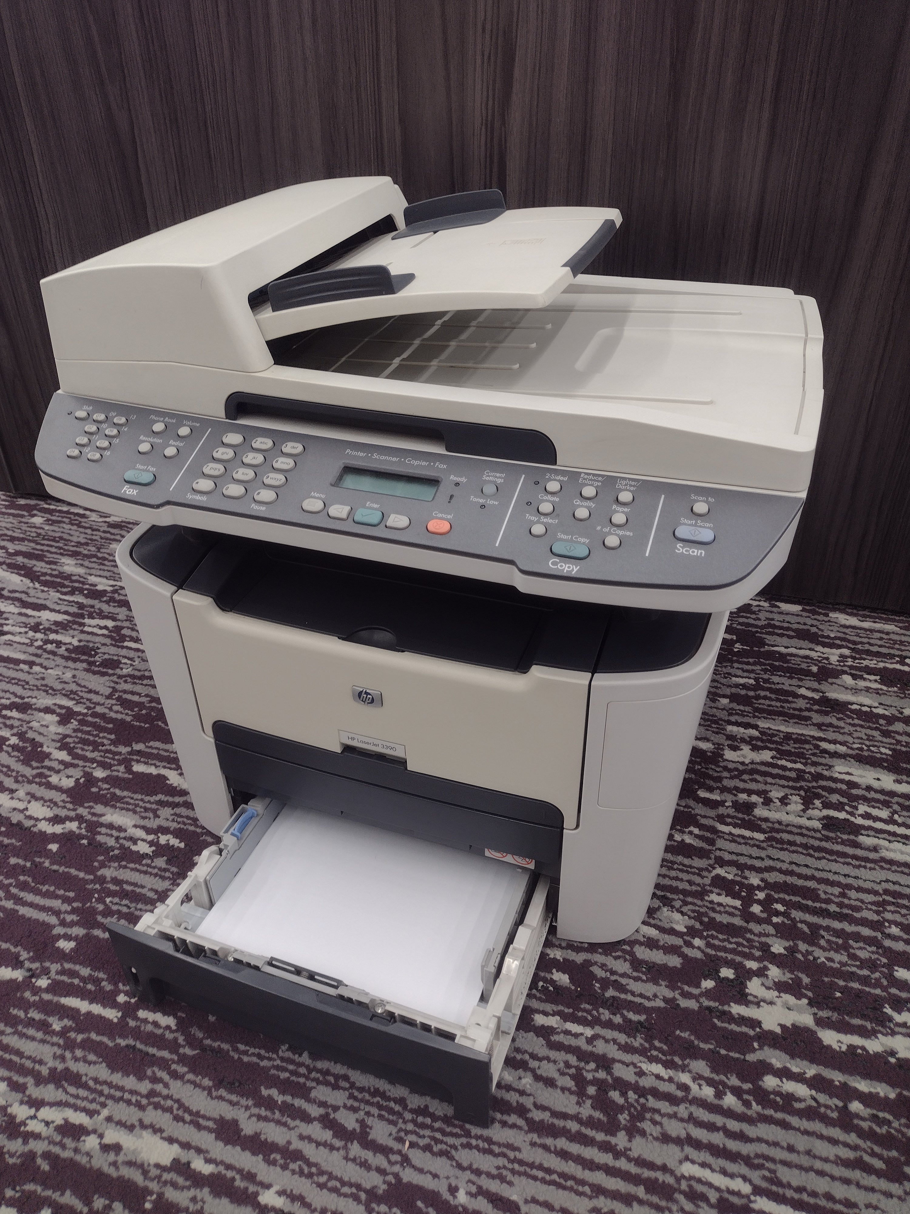 HP LaserJet 3390 All-in-One Printer (print, copy, scan, fax), 9K pages!