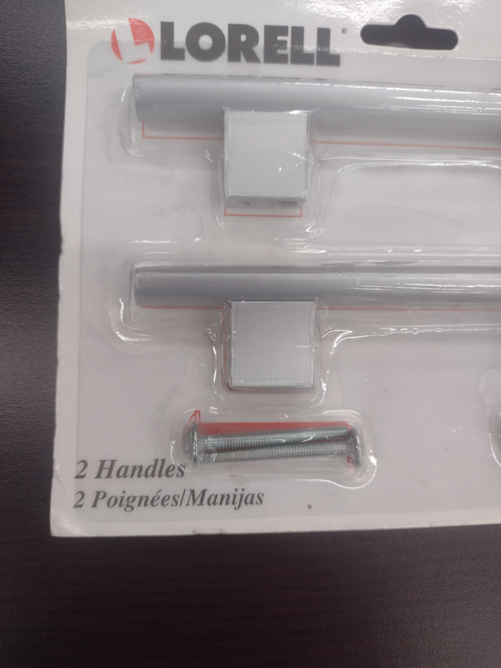 Lorell 6" 34346 Laminate Drawer Modern Cabinet Pull Handles - 2 per pack - NEW!