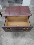 Pre-owned Mahogany 2-Drawer Lateral File