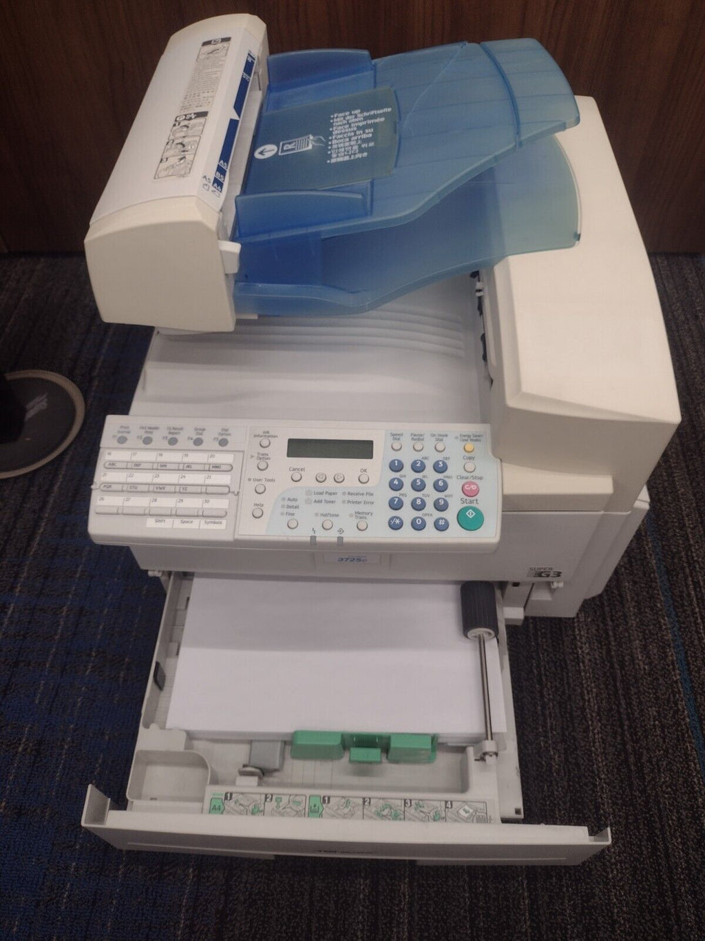 Savin Savinfax 3725e Super G3 Fax Machine (50k print count)