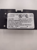 Trendway PD2 3322713R Duplex Receptacle Outlet for SMS-Series Cubicle Panels