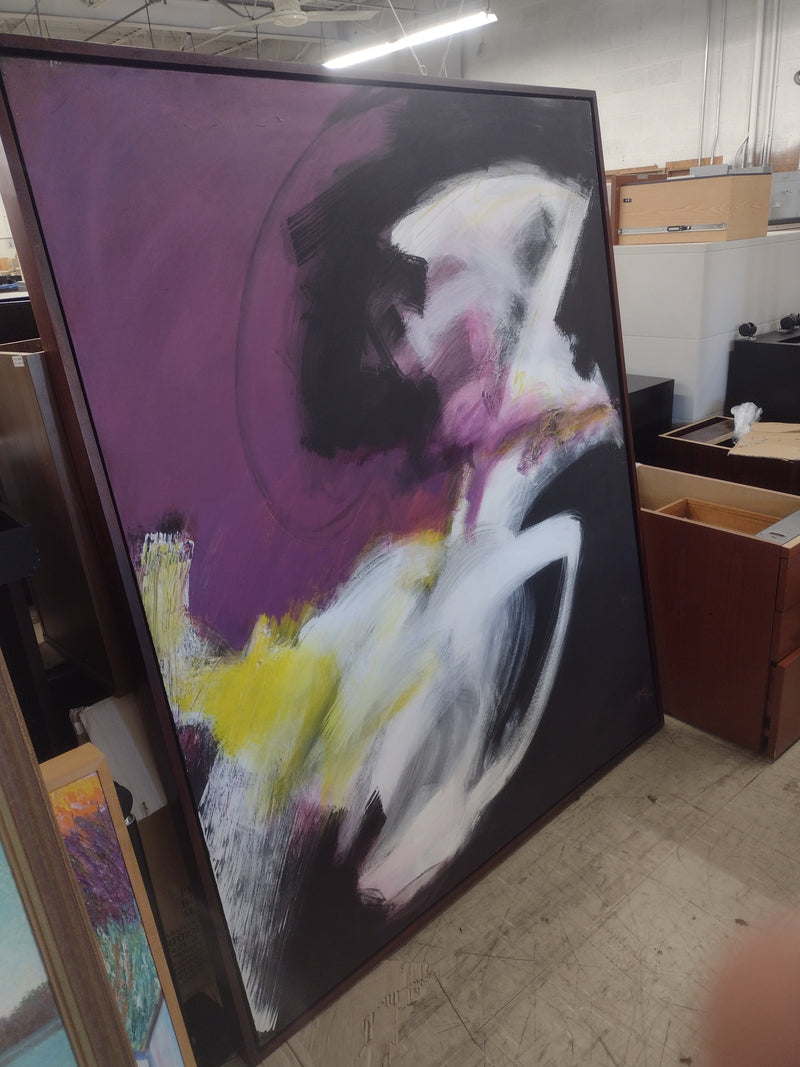 Original Karen Green Recor on Canvas Painting (#2): 74" x 62"