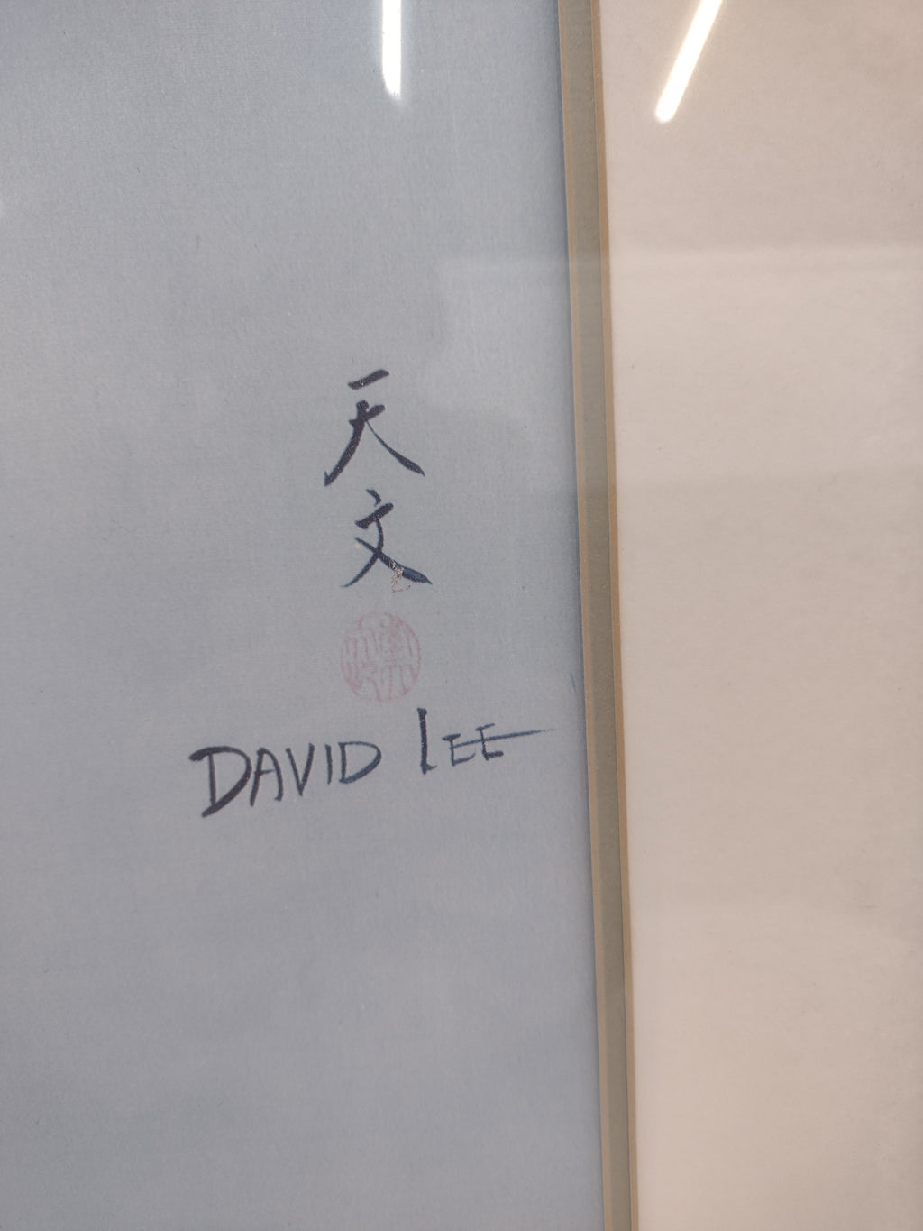 Painting of flowers by David Lee: 37"(H) x 28"(W)